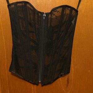 Black Sheer Corset